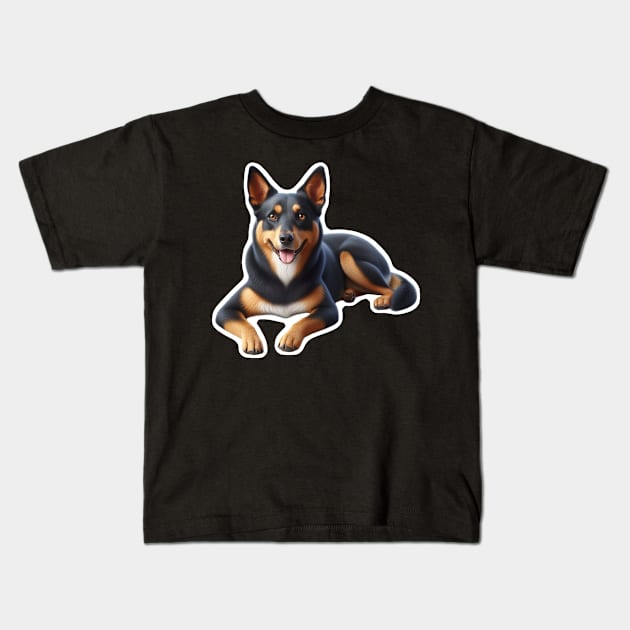 Australian Kelpie Kids T-Shirt by millersye